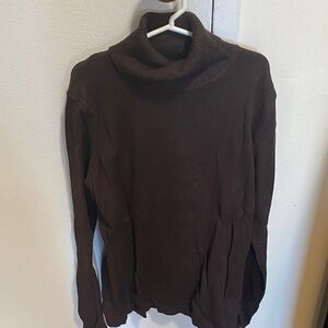 Brown Turtleneck Sweater
